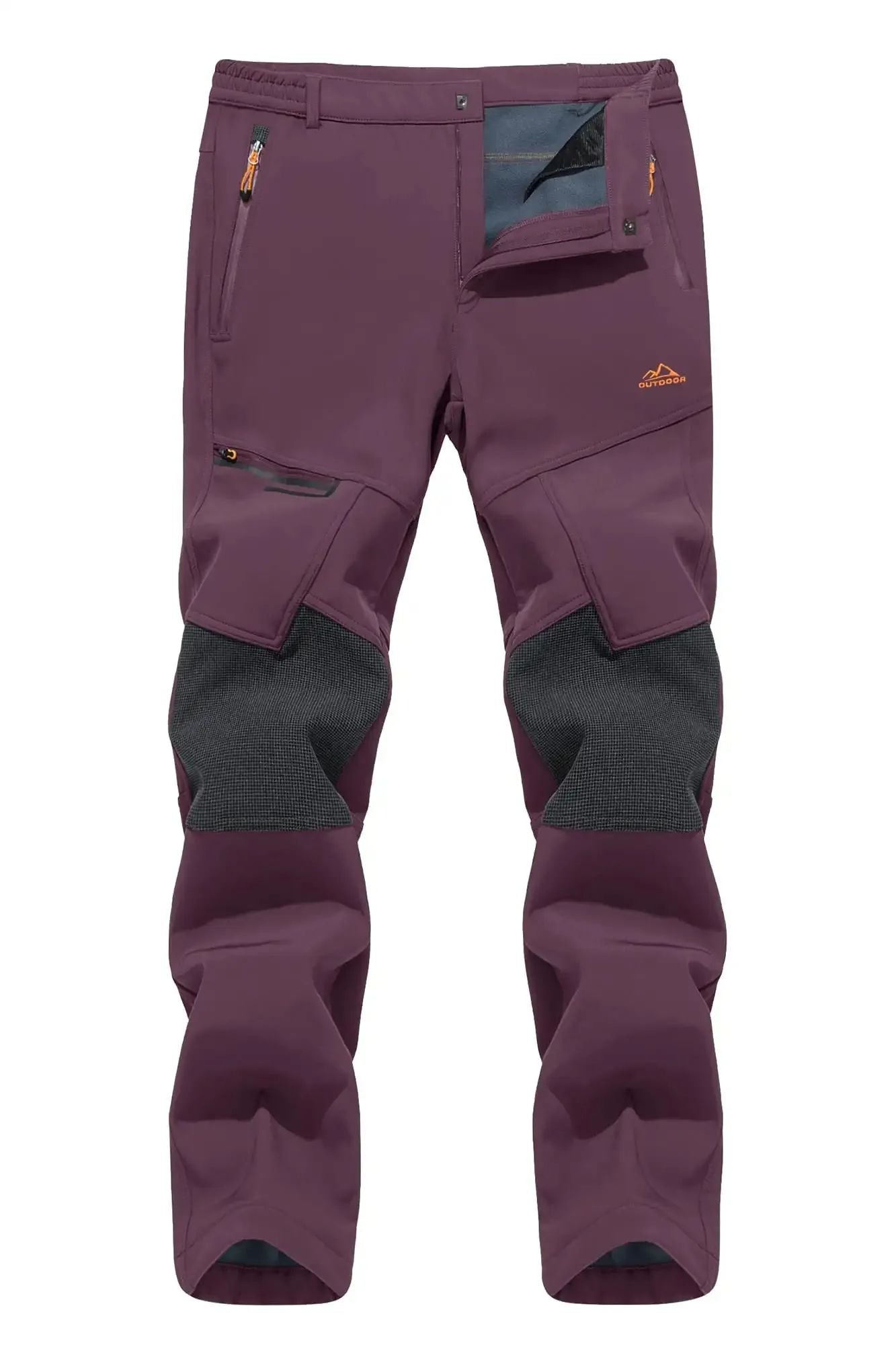 Pantaloni de iarnă din pled cald pentru bărbați, impermeabili, rezistenți la vânt, pentru schi, drumeții, alpinism, camping, trekking (Copie)